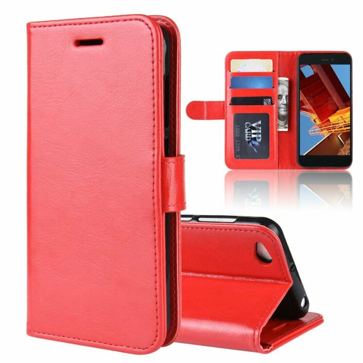 Чехол-книжка Deexe Wallet Style для Xiaomi Redmi Go - Red: фото 1 из 8