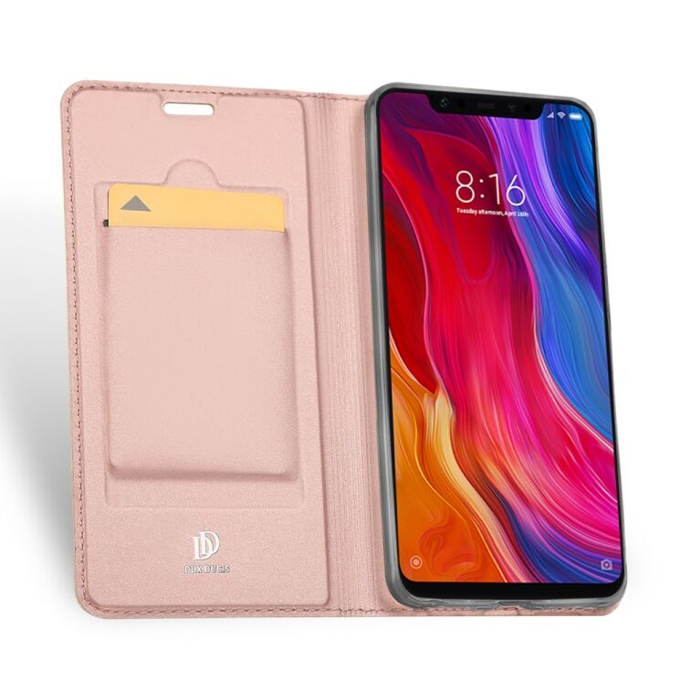 Чехол-книжка DUX DUCIS Skin Pro для Xiaomi Mi 8 - Rose Gold: фото 3 из 10