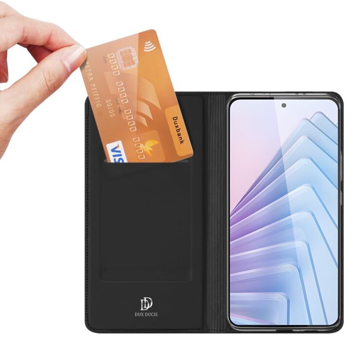 Чехол-книжка DUX DUCIS Skin Pro для Xiaomi Redmi Note 14 5G - Black: фото 5 из 9