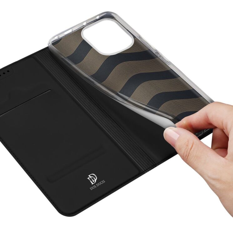 Чехол-книжка DUX DUCIS Skin Pro для Xiaomi Redmi Note 14 5G - Black: фото 7 из 9
