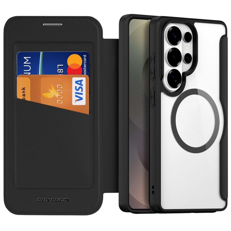 Чохол-книжка DUX DUCIS Skin X Pro Magnetic для Samsung Galaxy S26 Ultra - Black: фото 2 з 13