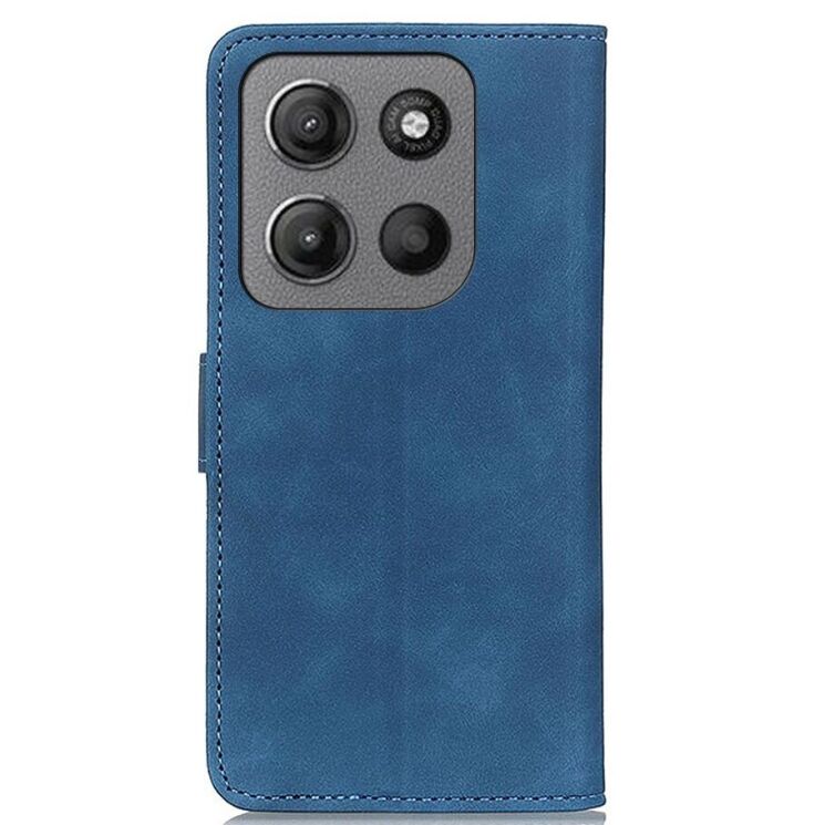 Чехол-книжка KHAZNEH Retro Wallet для Motorola Moto G15 / Moto G05 - Blue: фото 5 из 7