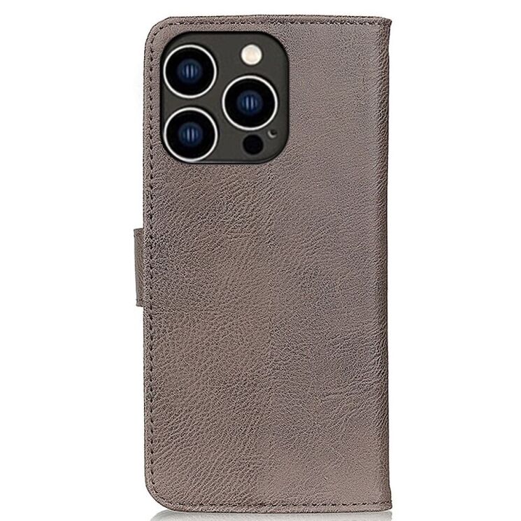 Чехол-книжка KHAZNEH Wallet Cover для Apple iPhone 16 Pro - Khaki: фото 7 из 9