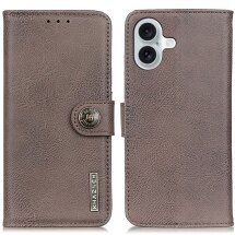 Чохол-книжка KHAZNEH Wallet Cover для Apple iPhone 17 - Khaki: фото 1 з 8