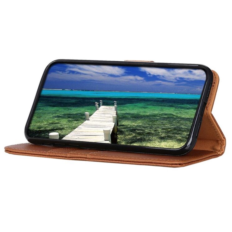 Чехол-книжка KHAZNEH Wallet Cover для Xiaomi Poco F6 Pro - Brown: фото 3 из 9