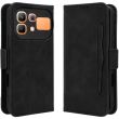 Чехол-книжка с карманами Deexe Wallet Stand для Infinix Note 60 / 60 Pro - Black (409301B)