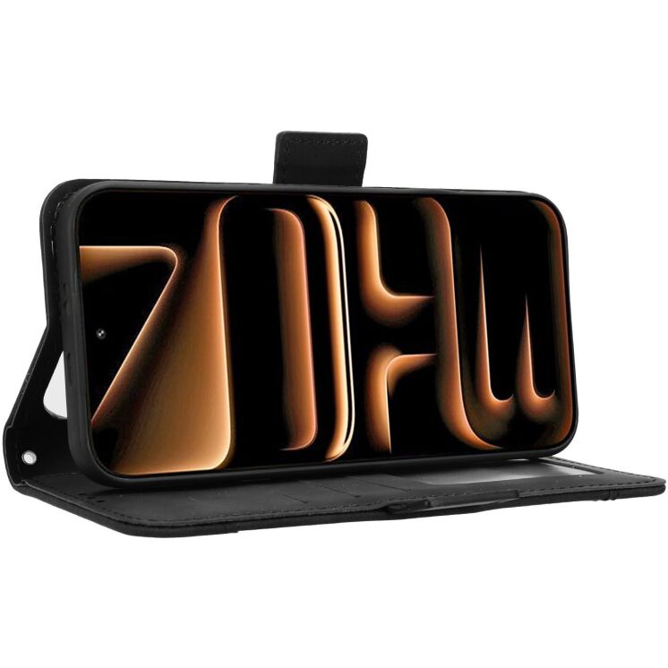 Чохол-книжка з кишеньками Deexe Wallet Stand для Infinix Note 60 / 60 Pro - Black (409301B) Чохол-книжка з кишеньками Deexe Wallet Stand для Infinix Note 60 / 60 Pro - Black: фото 6 з 15