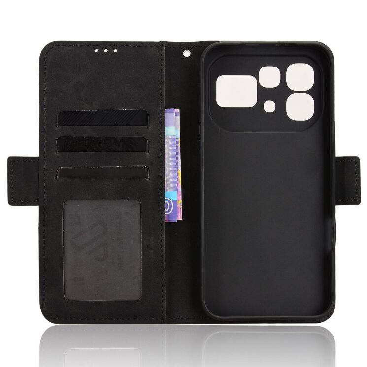 Чохол-книжка з кишеньками Deexe Wallet Stand для Infinix Note 60 / 60 Pro - Black (409301B) Чохол-книжка з кишеньками Deexe Wallet Stand для Infinix Note 60 / 60 Pro - Black: фото 4 з 15