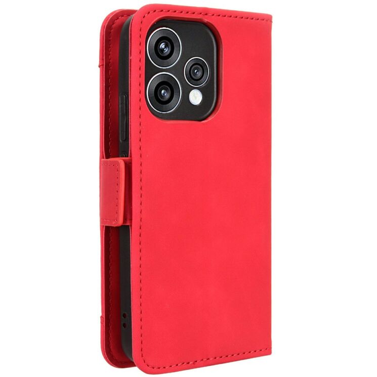 Чехол-книжка с карманами Deexe Wallet Stand для OPPO Reno 15 - Red: фото 7 из 7