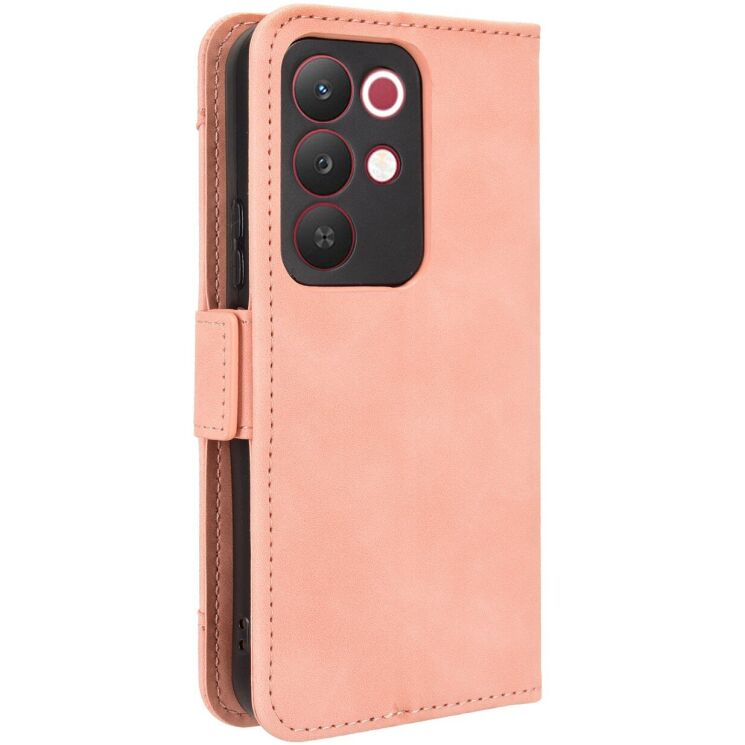 Чехол-книжка с карманами Deexe Wallet Stand для Realme C85 - Pink: фото 7 из 15