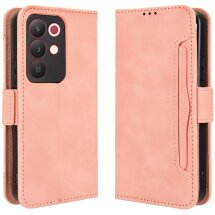 Чехол-книжка с карманами Deexe Wallet Stand для Realme C85 - Pink: фото 1 из 15