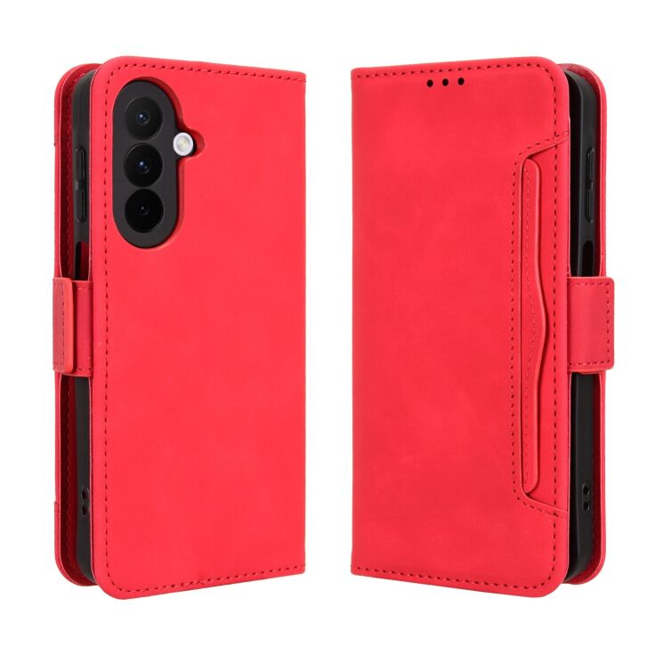 Чехол-книжка с карманами Deexe Wallet Stand для Samsung Galaxy A27 (A276) - Red (408613R) Чехол-книжка с карманами Deexe Wallet Stand для Samsung Galaxy A27 (A276) - Red: фото 1 из 15