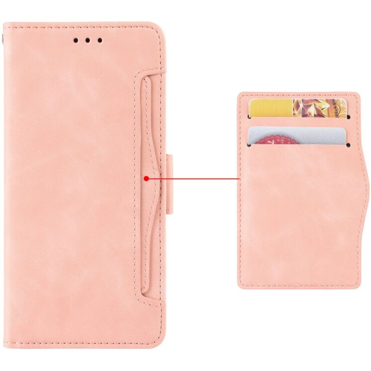 Чохол-книжка з кишеньками Deexe Wallet Stand для TECNO Spark Go 3 - Pink: фото 2 з 13