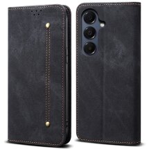 Чохол-книжка з кишеньками UniCase Jeans Wallet для Samsung Galaxy A57 (A576) - Black: фото 1 з 7