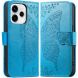 Чехол-книжка с рисунком UniCase Butterfly Pattern для OPPO Reno 15 - Blue (405746L). Фото 1 из 9