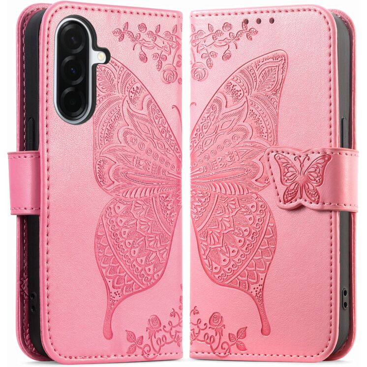Чехол-книжка с рисунком UniCase Butterfly Pattern для Samsung Galaxy A27 (A276) - Pink: фото 5 из 8