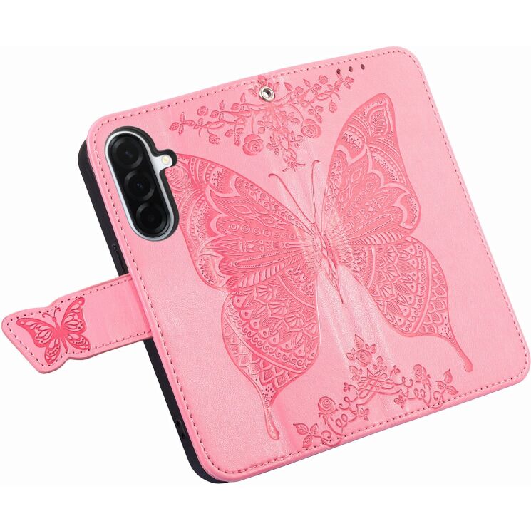 Чехол-книжка с рисунком UniCase Butterfly Pattern для Samsung Galaxy A27 (A276) - Pink: фото 3 из 8