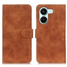 Чохол-книжка з застібкою KHAZNEH Retro Wallet для Xiaomi Poco X8 Pro - Brown: фото 1 з 8