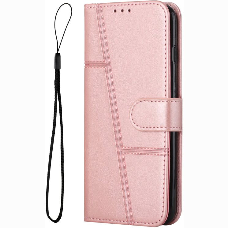 Чохол-книжка з застібкою UniCase Jet Cover для Realme C100i - Rose Gold: фото 3 з 10