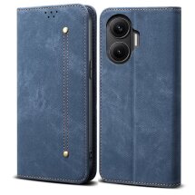 Чехол-книжка UniCase Jeans Wallet для Xiaomi Poco F7 - Blue: фото 1 из 7