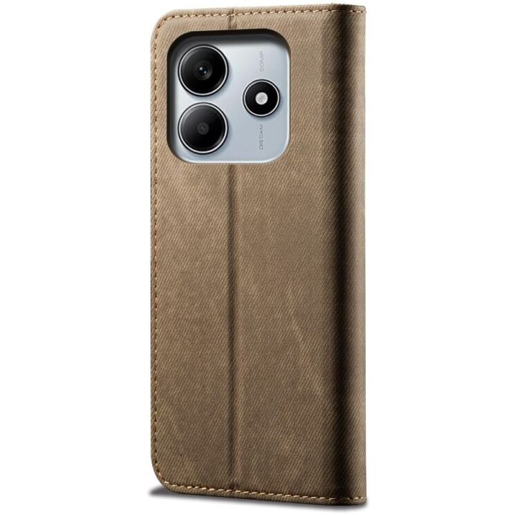Чехол-книжка UniCase Jeans Wallet для Xiaomi Redmi Note 14 5G - Khaki: фото 5 из 9
