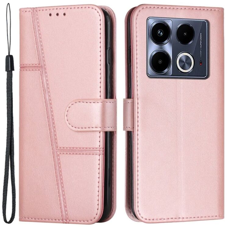 Чехол-книжка UniCase Jet Cover для Infinix Note 40 - Rose Gold: фото 1 из 11
