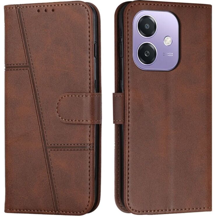 Чехол-книжка UniCase Jet Cover для OPPO A3x / A3 / A40m - Brown: фото 1 из 10