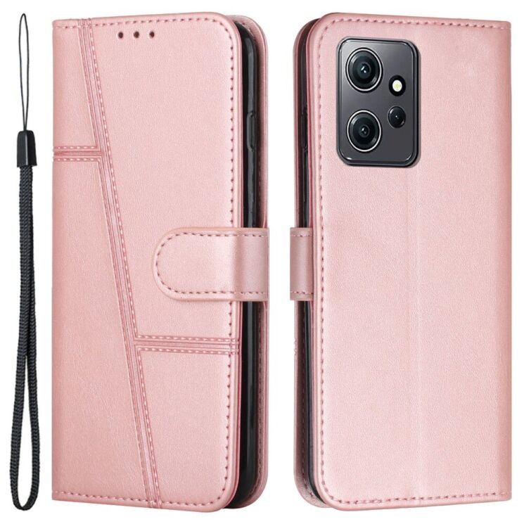 Чехол-книжка UniCase Jet Cover для Xiaomi Redmi Note 12 - Rose Gold: фото 1 из 11