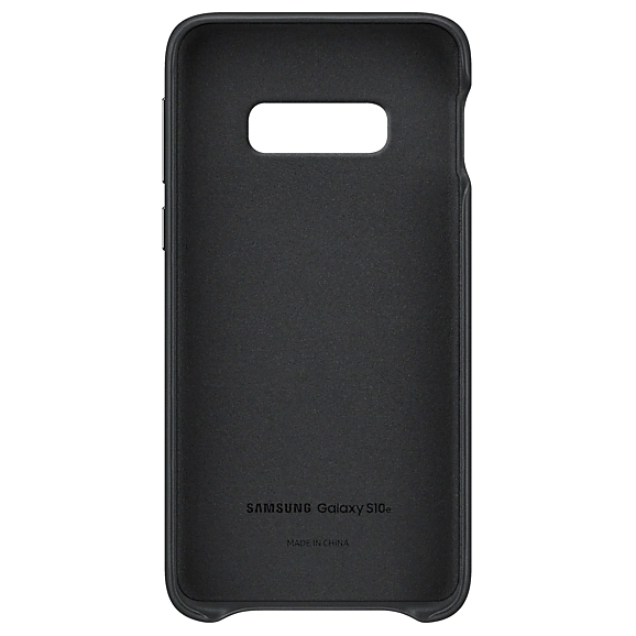 Чохол Leather Cover для Samsung Galaxy S10e (G970) EF-VG970LBEGRU - Black: фото 4 з 5