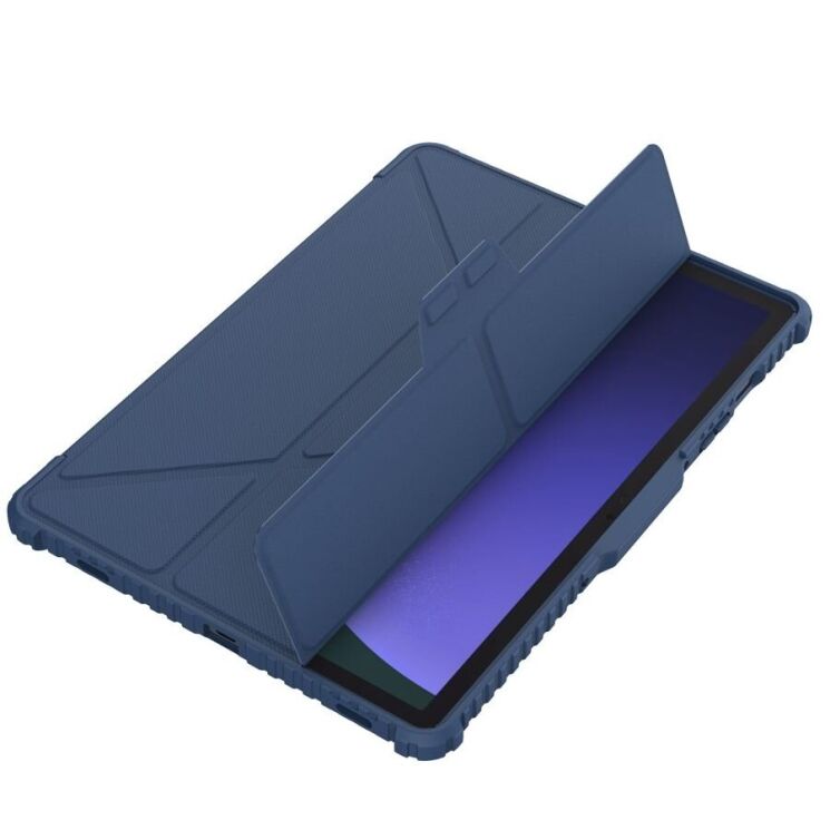 Чехол NILLKIN Bumper Leather Case Pro для Samsung Galaxy Tab S10 FE - Blue: фото 3 из 16