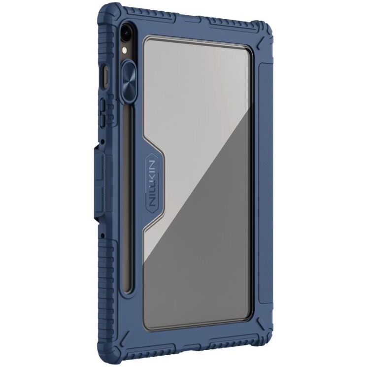 Чехол NILLKIN Bumper Leather Case Pro для Samsung Galaxy Tab S10 FE - Blue: фото 5 из 16