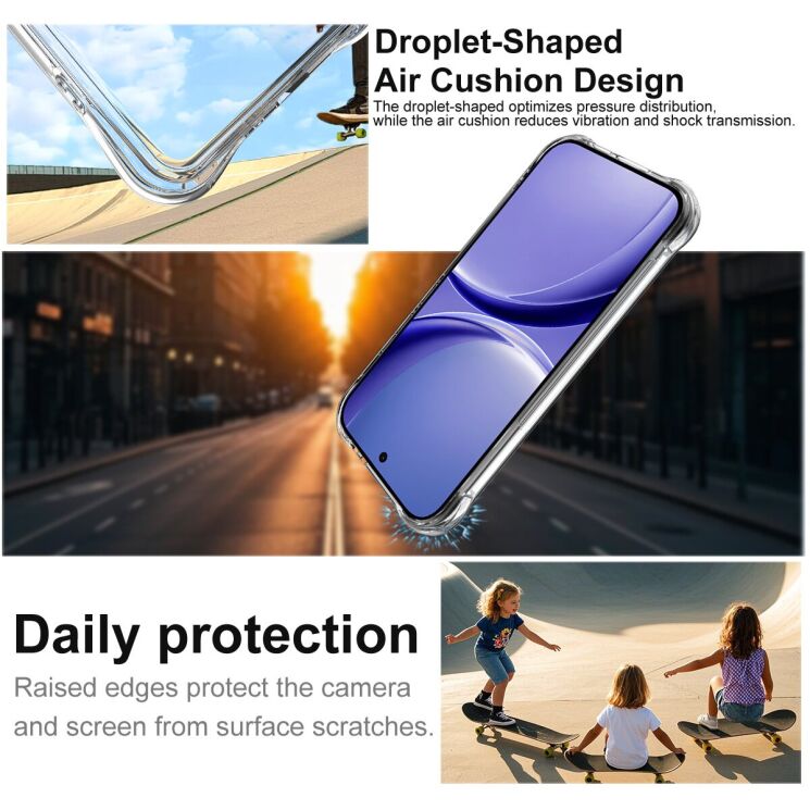 Чехол с усиленными углами IMAK Airbag MAX Case для Xiaomi Poco X8 Pro - Transparent: фото 6 из 9