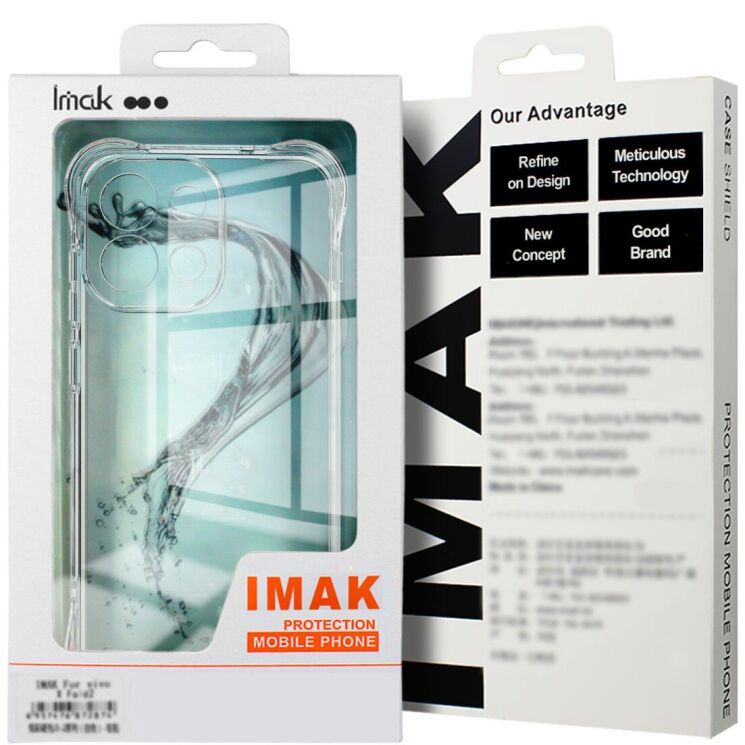 Чехол с усиленными углами IMAK Airbag MAX Case для Xiaomi Poco X8 Pro - Transparent: фото 9 из 9
