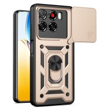 Чехол с защитой камеры Deexe Armor Shield для ZTE Blade A56 - Gold: фото 1 из 10