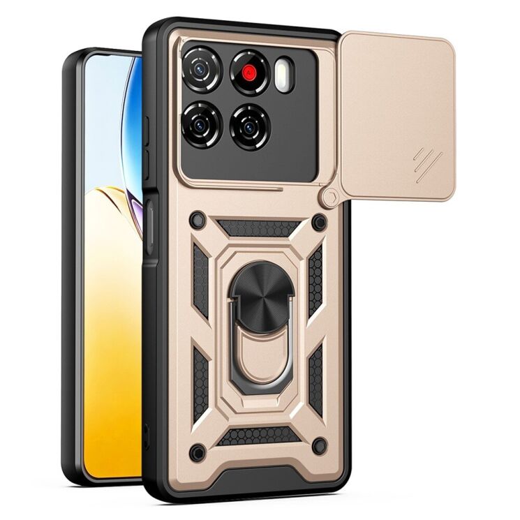 Чохол із захистом камери Deexe Armor Shield для ZTE Blade A56 - Gold (391119F) Чохол із захистом камери Deexe Armor Shield для ZTE Blade A56 - Gold: фото 1 з 10
