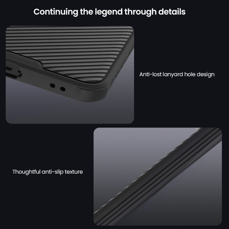 Чехол со шторкой для камеры NILLKIN CamShield Pro для Samsung Galaxy S26 Plus - Black: фото 14 из 17