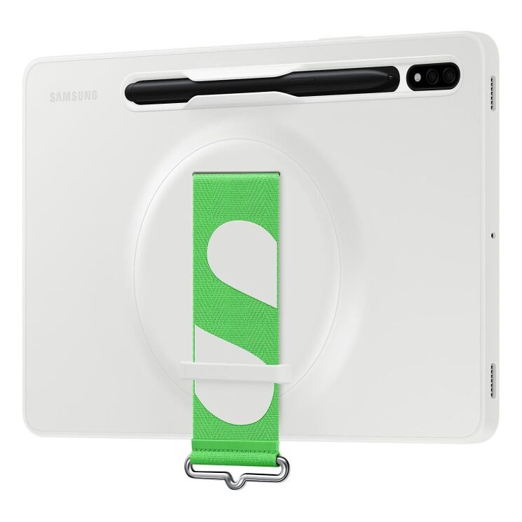 Чехол Strap Cover для Samsung Galaxy Tab S7 (T870/875) / S8 (X700/706) EF-GX700CWEGRU - White: фото 2 из 6