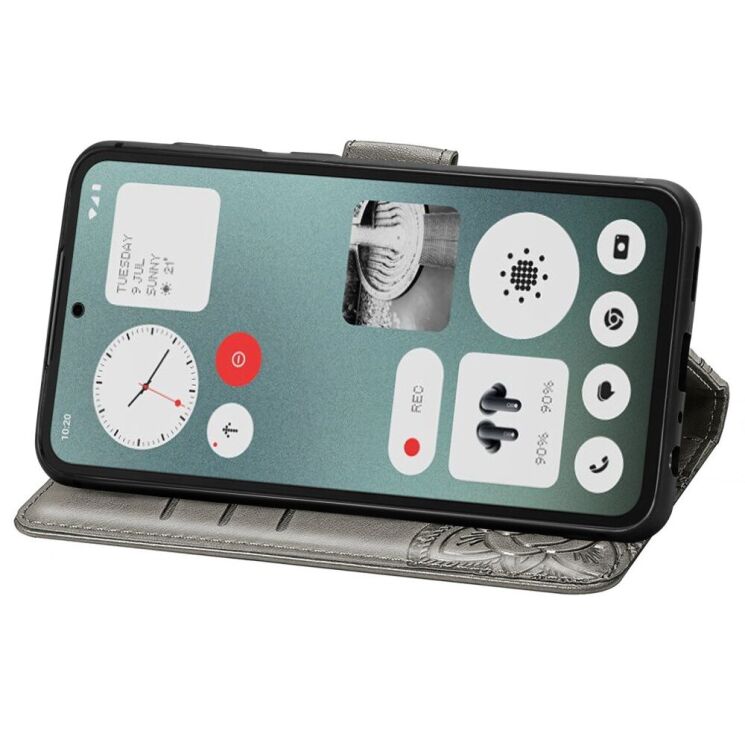 Чехол UniCase Butterfly Pattern для Nothing CMF Phone 1 - Grey: фото 3 из 9