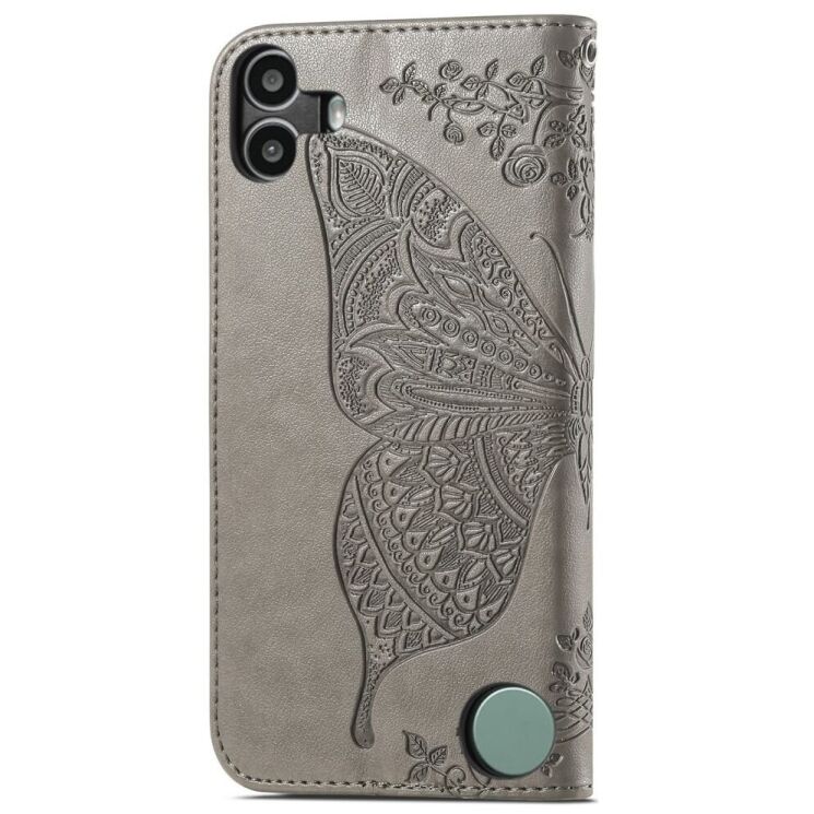 Чехол UniCase Butterfly Pattern для Nothing CMF Phone 1 - Grey: фото 5 из 9
