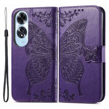 Чехол UniCase Butterfly Pattern для OPPO A60 - Dark Purple: фото 1 из 7