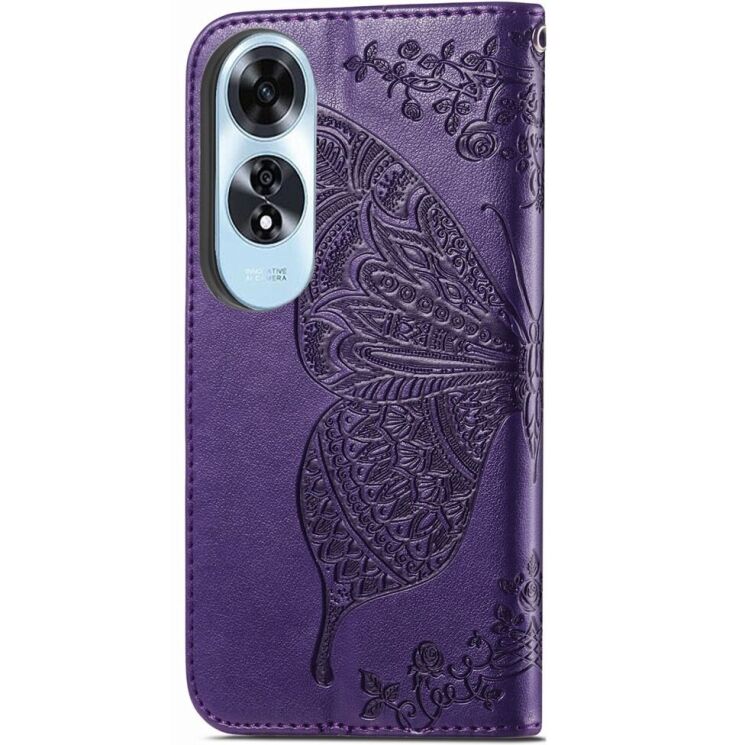 Чехол UniCase Butterfly Pattern для OPPO A60 - Dark Purple: фото 5 из 7