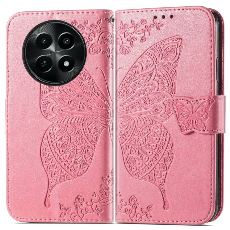 Чехол UniCase Butterfly Pattern для Realme 12 5G - Pink: фото 1 из 8