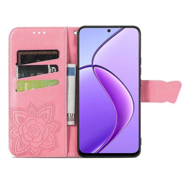 Чехол UniCase Butterfly Pattern для Realme 12 5G - Pink: фото 2 из 8
