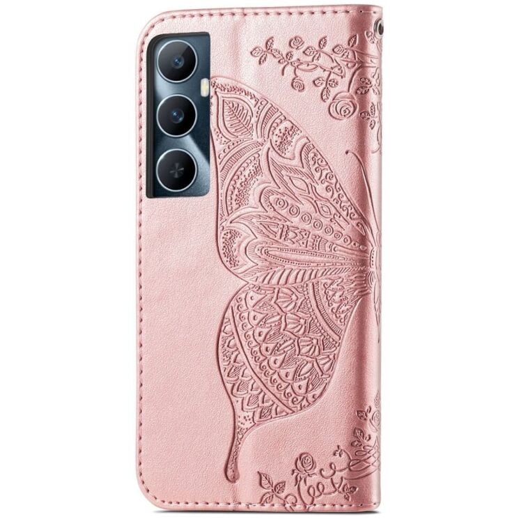 Чехол UniCase Butterfly Pattern для Realme C65 - Rose Gold: фото 5 из 8