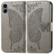 Чехол UniCase Butterfly Pattern для Samsung Galaxy A06 (A065) - Grey (365118H). Фото 1 из 9