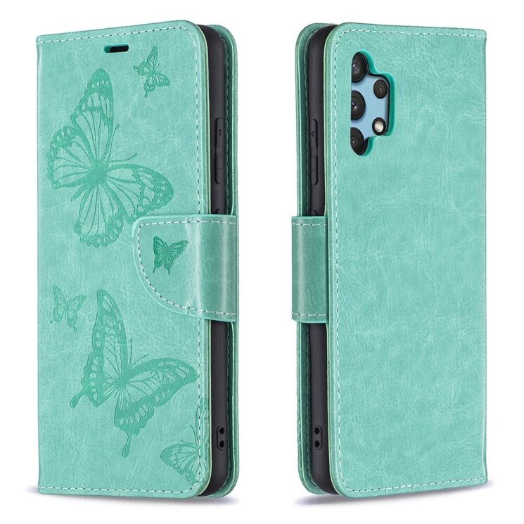 Чехол UniCase Butterfly Pattern для Samsung Galaxy A32 (А325) - Green: фото 2 из 10
