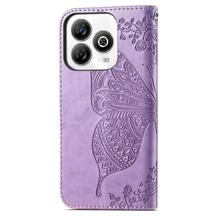 Чохол UniCase Butterfly Pattern для ZTE Blade A75 - Light Purple: фото 5 з 6
