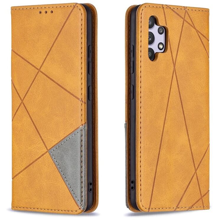 Чехол UniCase Geometric Pattern для Samsung Galaxy A32 (А325) - Brown: фото 2 из 11
