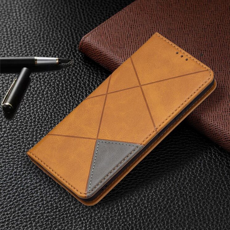 Чехол UniCase Geometric Pattern для Samsung Galaxy A32 (А325) - Brown: фото 5 из 11