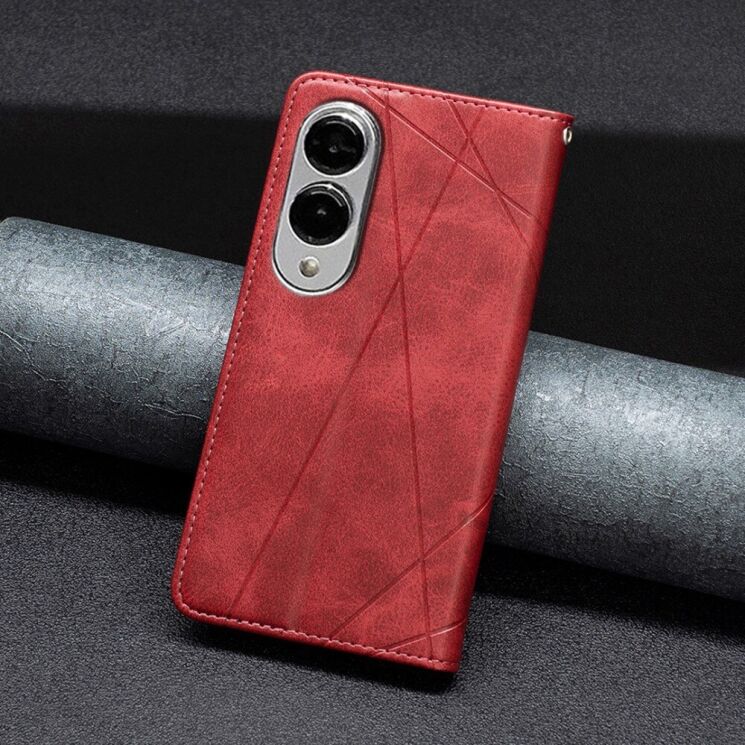 Чехол UniCase Geometric Pattern для Samsung Galaxy S25 Edge (S937) - Red: фото 4 из 11